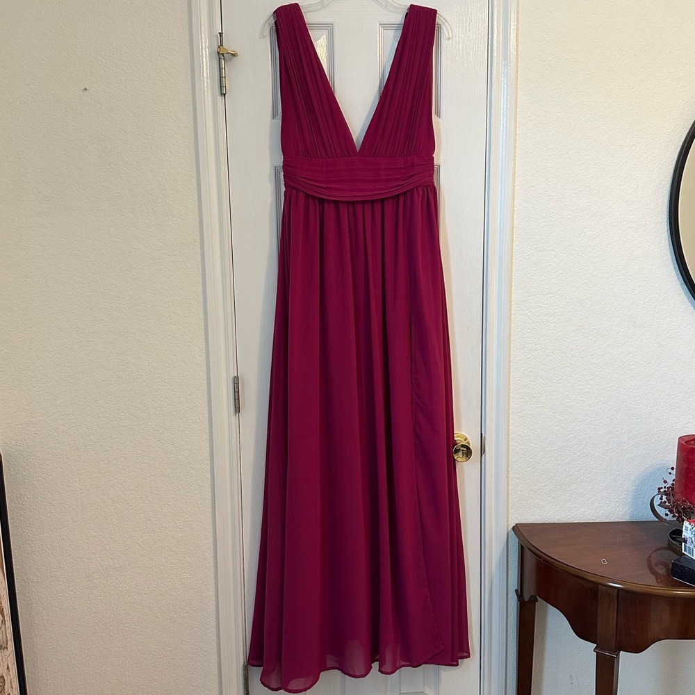 Lulus Heavenly Hues Magenta Maxi Dress Size M